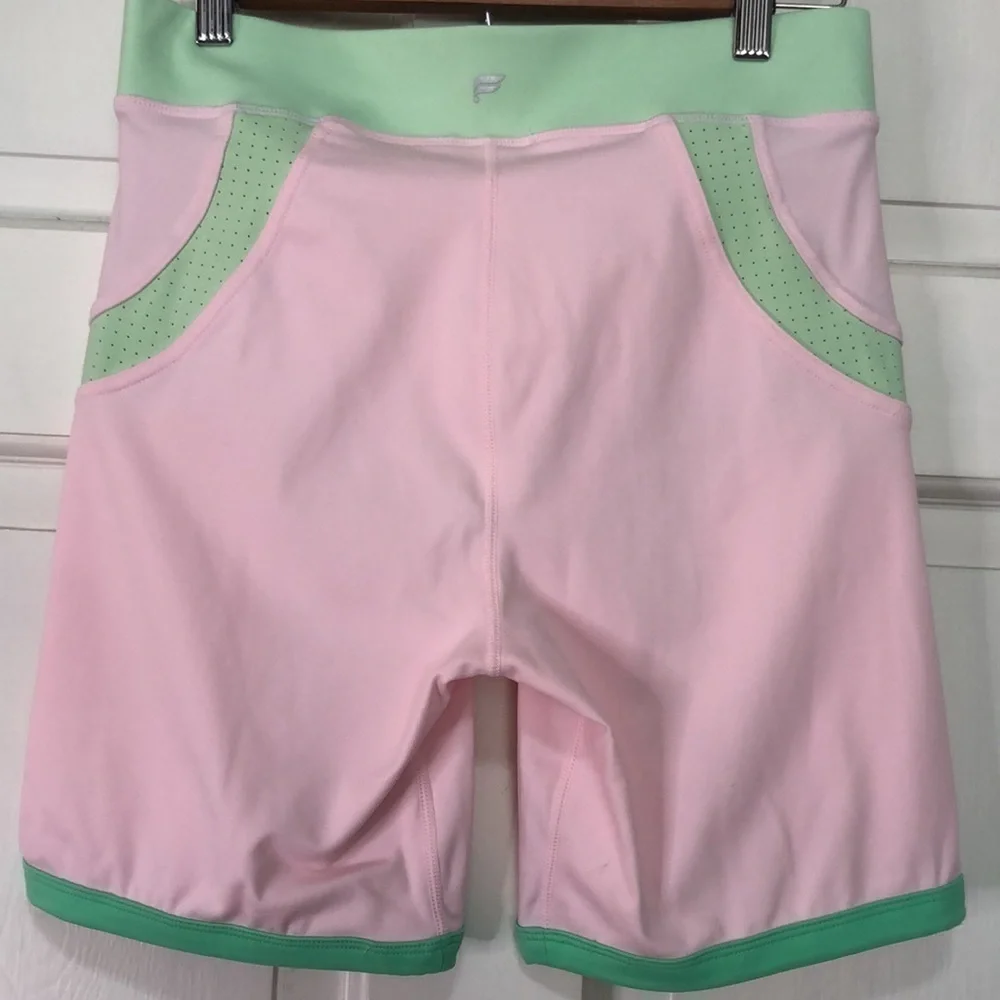 Fabletics high waisted motion 365 color block shorts size medium - Picture 5 of 11